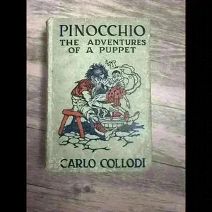 Pinocchio The Adventures of a Puppet; Early Printing; Carlo Collodi; Geppetto;